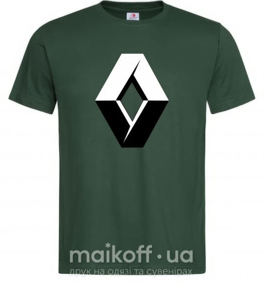 Мужская футболка Значoк Renault Темно-зеленый фото