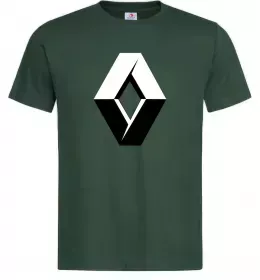 Мужская футболка Значoк Renault Темно-зеленый фото