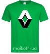 Мужская футболка Значoк Renault Зеленый фото