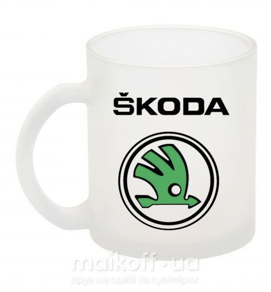 Чашка скляна Logo skoda Фроузен фото