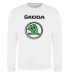 Світшот Logo skoda Білий фото