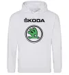 Чоловіча толстовка (худі) Logo skoda Сірий меланж Чоловіча толстовка (худі) Logo skoda Сірий меланж фото
