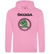 Женская толстовка (худи) Logo skoda Розовый фото