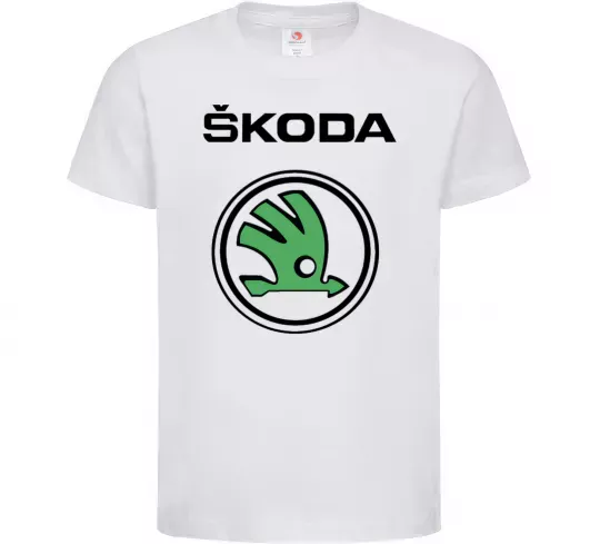 Детская футболка Logo skoda Белый фото