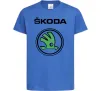 Детская футболка Logo skoda Ярко-синий фото