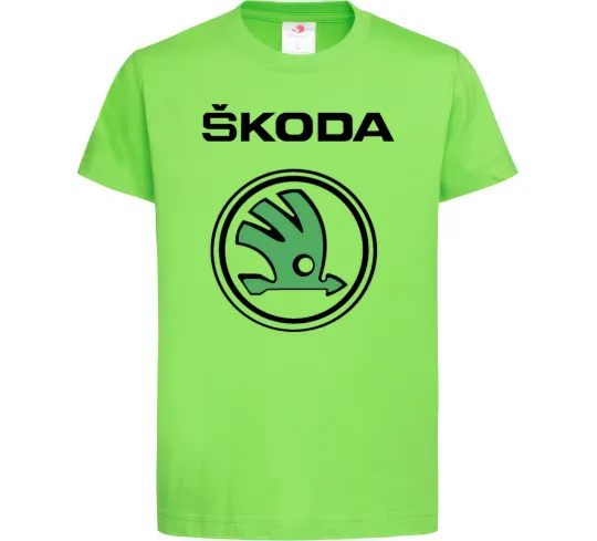 Детская футболка Logo skoda Лаймовый фото