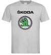 Чоловіча футболка Logo skoda Сірий фото