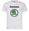 Чоловіча футболка Logo skoda Білий фото