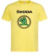 Чоловіча футболка Logo skoda Лимонний фото