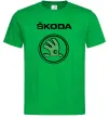 Чоловіча футболка Logo skoda Зелений фото
