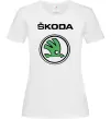 Жіноча футболка Logo skoda Білий фото