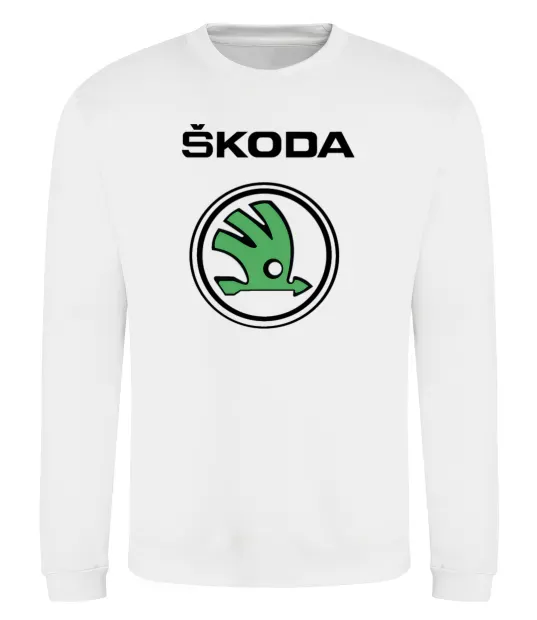 Свитшот Logo skoda Белый фото