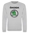 Свитшот Logo skoda Серый меланж Свитшот Logo skoda Серый меланж фото