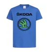 Дитяча футболка Logo skoda Яскраво-синій фото