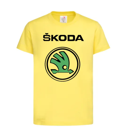 Дитяча футболка Logo skoda Лимонний фото
