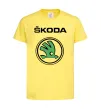 Дитяча футболка Logo skoda Лимонний фото