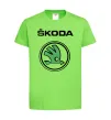 Дитяча футболка Logo skoda Лаймовий фото