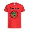 Дитяча футболка Logo skoda Червоний фото