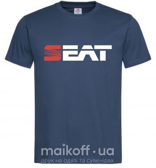 Чоловіча футболка Seat logo Темно-синій фото