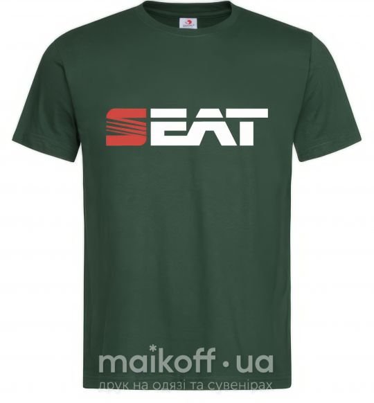 Чоловіча футболка Seat logo Темно-зелений фото