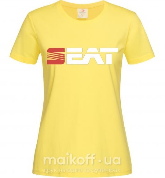 Женская футболка Seat logo Лимонный фото