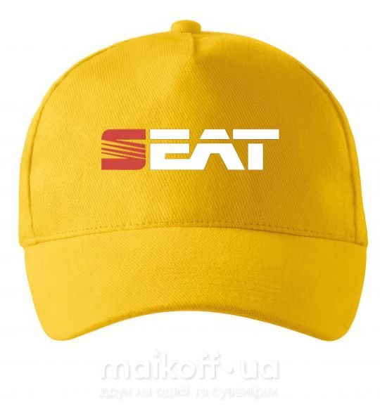 Кепка Seat logo Сонячно жовтий фото