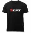 Мужская премиум футболка Seat logo Черный фото