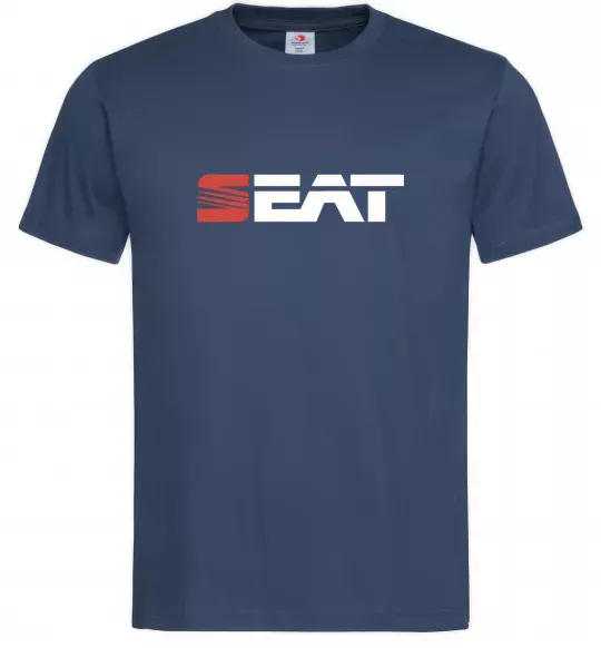 Мужская футболка Seat logo Темно-синий фото