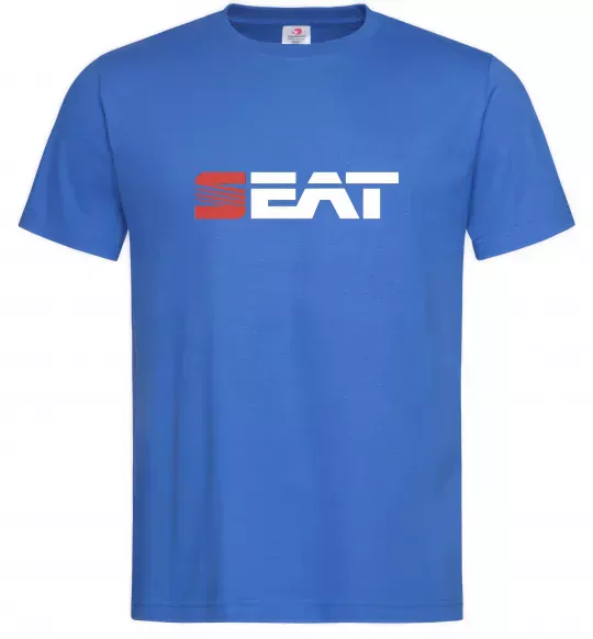 Мужская футболка Seat logo Ярко-синий фото