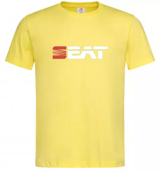 Мужская футболка Seat logo Лимонный фото