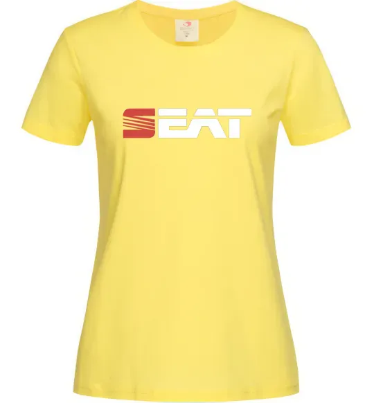 Жіноча футболка Seat logo Лимонний фото