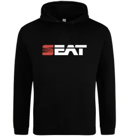 Мужская толстовка (худи) Seat logo Черный фото