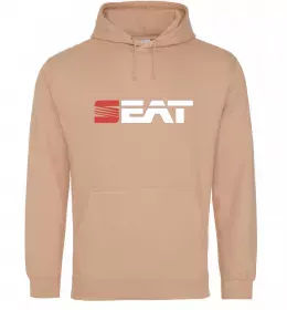 Мужская толстовка (худи) I <3 Seat Черный фото