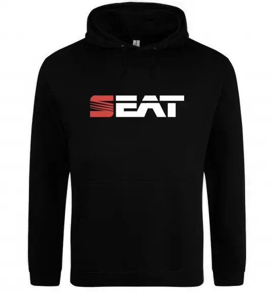 Жіноча толстовка (худі) Seat logo Чорний фото