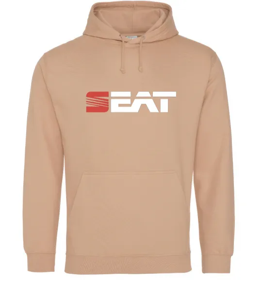 Жіноча толстовка (худі) Seat logo Пісочний фото