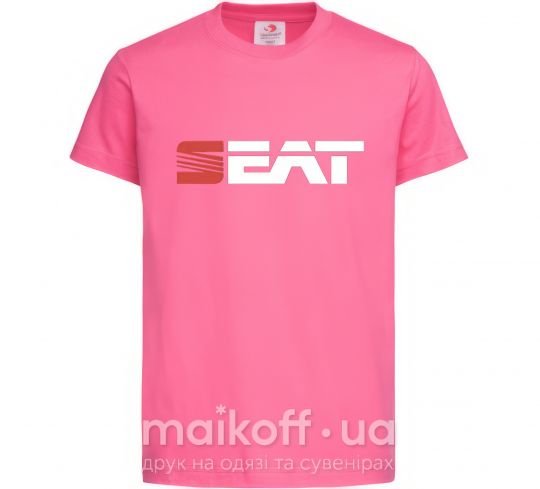 Детская футболка Seat logo Ярко-розовый фото
