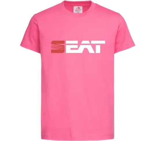 Дитяча футболка Seat logo Яскраво-рожевий фото