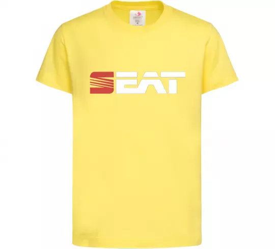 Дитяча футболка Seat logo Лимонний фото