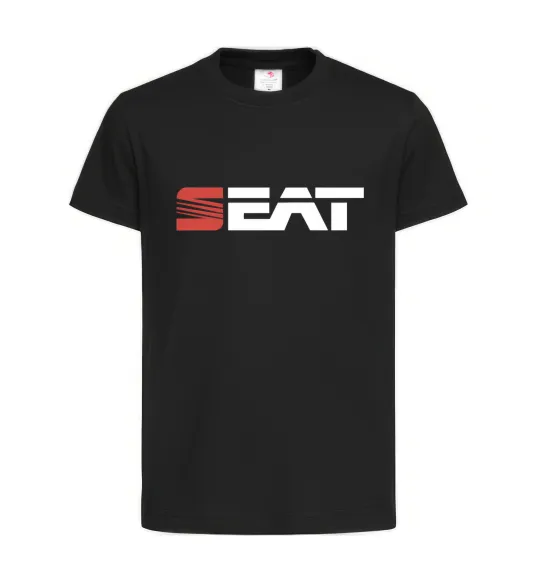 Детская футболка Seat logo Черный фото