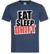 Мужская футболка Eat sleep drift Темно-синий Мужская футболка Eat sleep drift Темно-синий фото