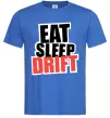Мужская футболка Eat sleep drift Ярко-синий Мужская футболка Eat sleep drift Ярко-синий фото