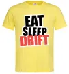 Мужская футболка Eat sleep drift Лимонный Мужская футболка Eat sleep drift Лимонный фото