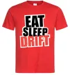 Мужская футболка Eat sleep drift Красный Мужская футболка Eat sleep drift Красный фото
