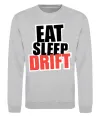 Світшот Eat sleep drift Сірий меланж Світшот Eat sleep drift Сірий меланж фото