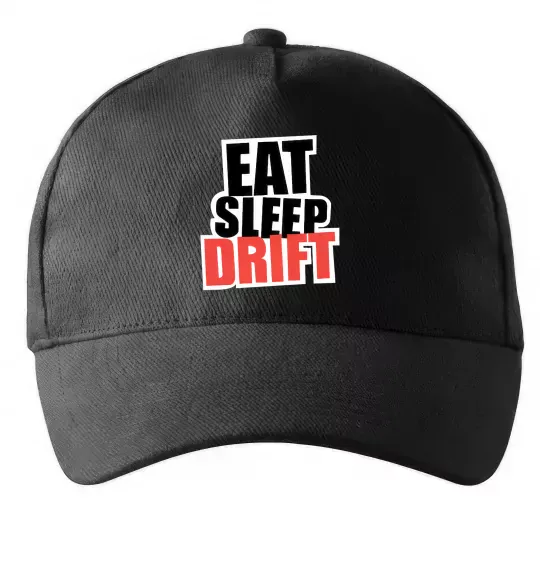 Кепка Eat sleep drift Черный фото