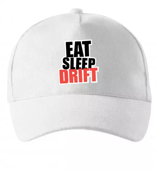 Кепка Eat sleep drift Белый фото