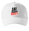 Кепка Eat sleep drift Белый фото