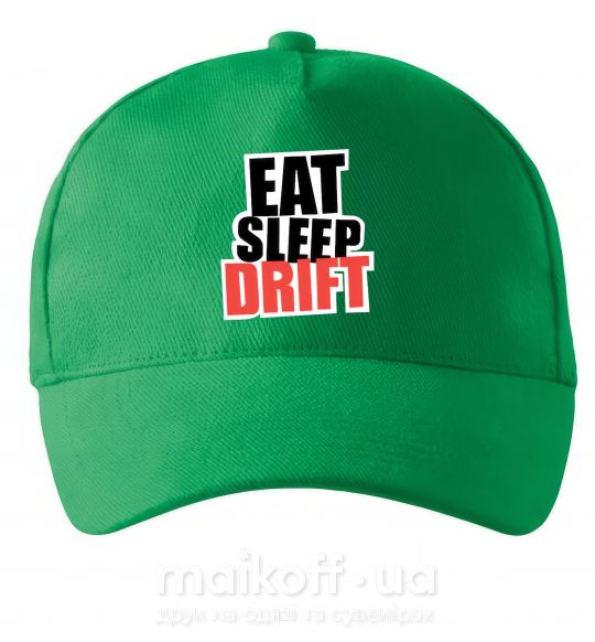 Кепка Eat sleep drift Зеленый фото