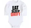 Дитячий бодік Eat sleep drift Білий фото