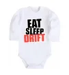 Дитячий бодік Eat sleep drift Білий фото
